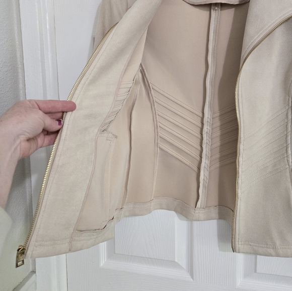Marc New York By Andrew Marc Women's Blazer Jacket Size S Cream Gold - Picture 5 of 15